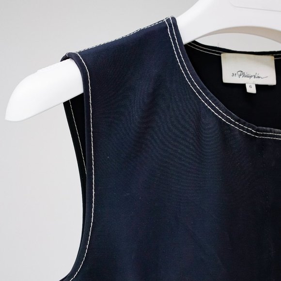 3.1 Phillip Lim PS/16 Contrast Stitching Sleeveless Dress - Picture 6 of 14